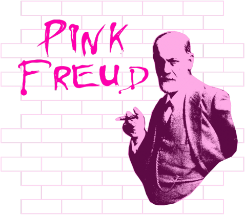 Pink Freud - polo, czerń
