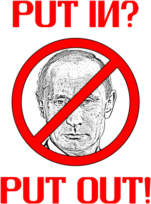 Koszulka anty Putin - Put In Put Out
