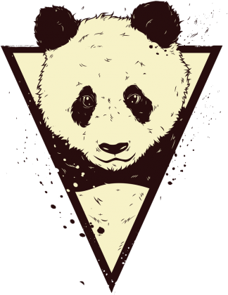 PandaOriginal - po prosu panda koszulka damska