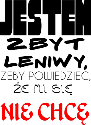 koszulka dla leniwych