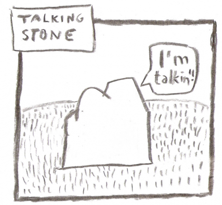 Talking stone - torba biała