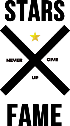 T-SHIRT STARSWEAR NEVER GIVE UP STARS FAME