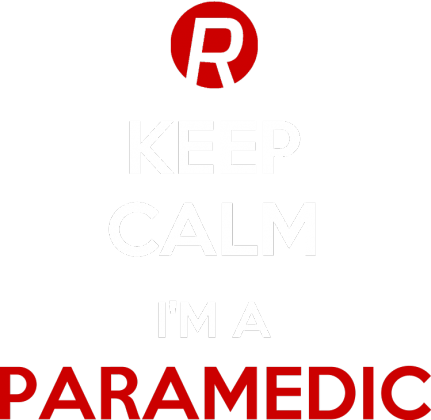 Keep calm I'm a paramedic Red&White