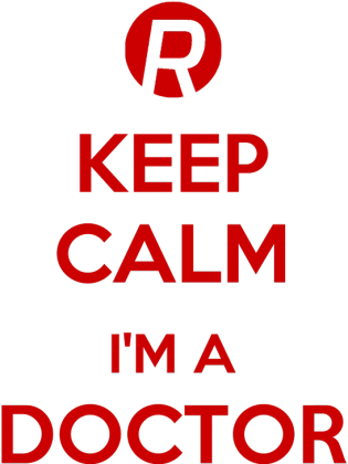 Keep calm I'm a doctor Red