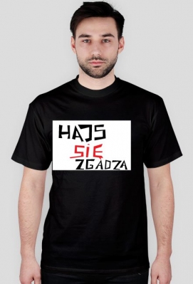 HAJS SIE NIE ZGADZA biała (męska) - ŚMIESZNE RZECZY