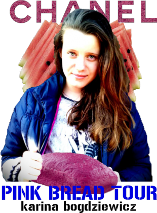 koszulka, karina, arbuzy, logo, chanel