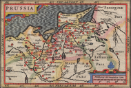 Torba z mapą Prus IV (Petrus Bertius)