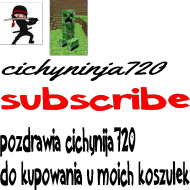 kuszulka cichyninja720 vs creeper