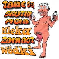 Skutki picia mleka zamiast wodki