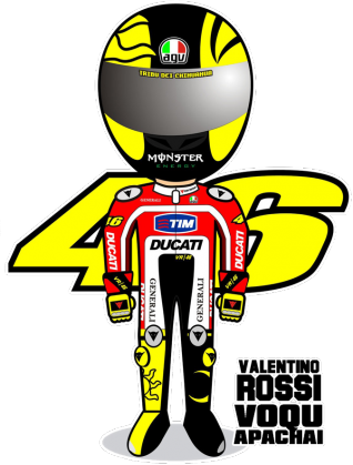 przód 35 monster 46 Valentino Rossi tył