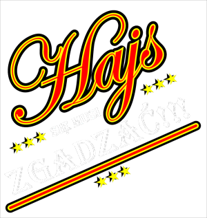 HAJS SIĘ MUSI ZGADZAĆ CZARNA - nadruk