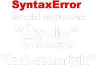 Syntax Error czarny