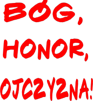 Bluza patriotyczna "Bóg, Honor, Ojczyzna!"