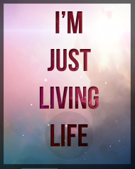 Koszulka męska KRSN "Im just living life"