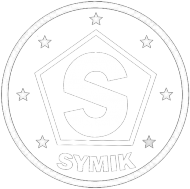 Czarna damska koszulka z logiem Symik