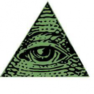 Koszulka z znakiem "Illuminati"
