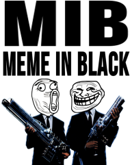 ♀ Koszulka Meme In Black NIE-czarna