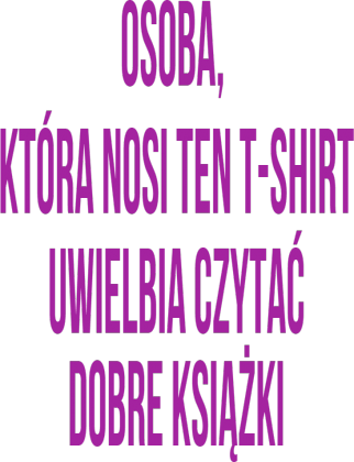 osoba, która nosi ten T-shirt