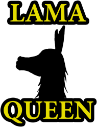 Lama Queen by Shantee # biała zwykła