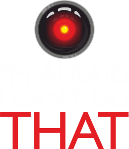 GeekWear - hal 9000 I'm afraid I can't do that - koszulka damska czarna