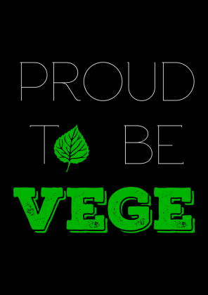 Proud to be vege, czarna