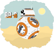 BB-8 - Jakku - Męska (Bez Napisu)