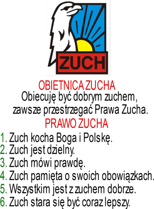 Plakat OBIETNICA I PRAWO ZUCHA
