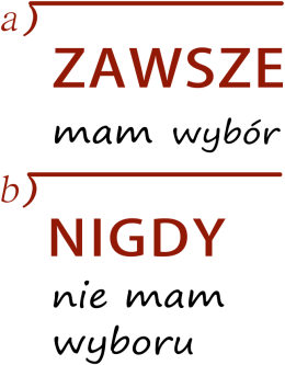 koszulka meska (jasne kolory): ZAWSZE MAM WYBÓR