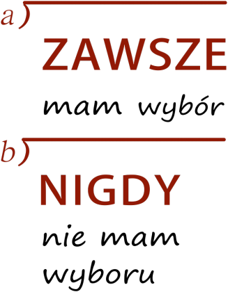 koszulka meska (jasne kolory): ZAWSZE MAM WYBÓR