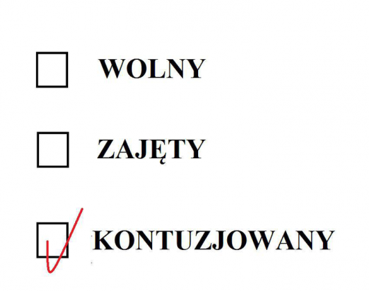 kontuzja, na pocieszenie