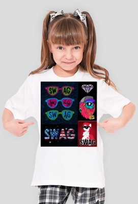 Koszulka dziewczęca SWAG - Neosklep