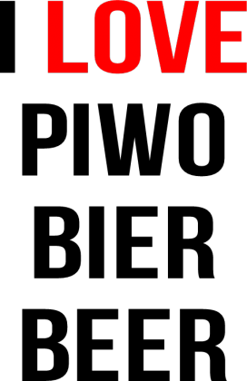 koszulka I LOVE PIWO BIER BEER