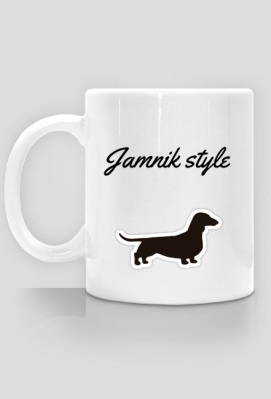 Kubek "Jamnik style" z jamnikiem. - KajaTheJamnik