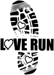 bluza biała męska "love run"