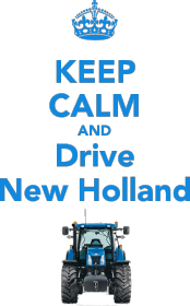 T-shirt Keep Calm And Drive New Holland