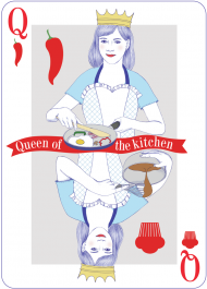 Queen of the kitchen - koszulka na ramiączkach biała damska - skosztuj.to