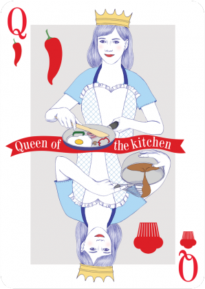 Queen of the kitchen - t-shirt różowy damski - skosztuj.to
