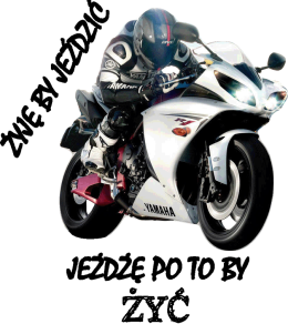 ŻYJĘ BY JEŹDZIĆ JEŻDŻĘ PO TO BY ŻYĆ - damska bluza motocyklowa