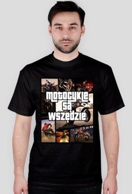 Motocykle są wszędzie GTA - męska koszulka motocyklowa - MotoStory - koszulki motocyklowe, bluzy motocyklowe