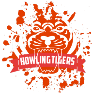 Biała Koszulka Howling Tigers z plamą