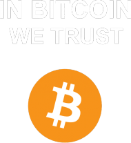 In Bitcoin we trust (niebieska)