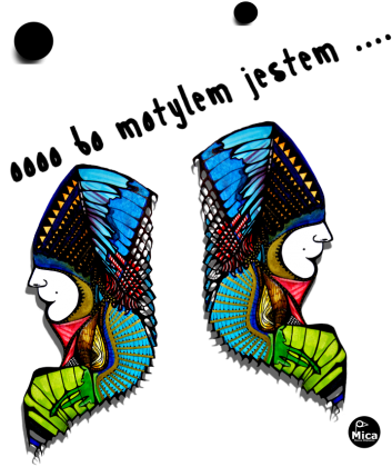 motyl larwa - kompozycja dla pań