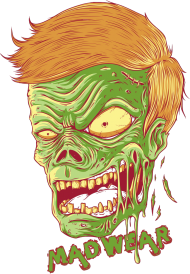 Zombie Head Grey - MadWear