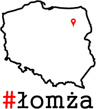 Koszulka chłopiec biała #łomża_mapa