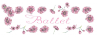 t-shirt: ballet kwiaty