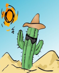 Kubek z kaktusem