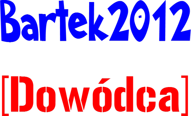 Koszulka Bartek2012