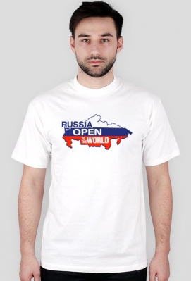 Koszulka męska - nadruk Rosja, Russia Open (widoczny na obrazku) - Rosja, Ukraina, Polityka