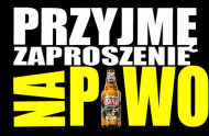 Tshirt przyjmę zaproszenie na piwo