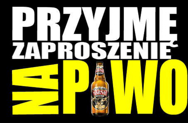 Tshirt przyjmę zaproszenie na piwo